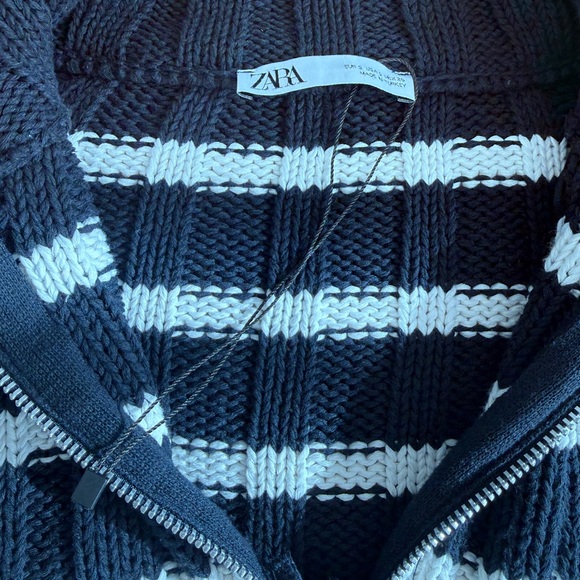 Zara cropped striped knit cardigan - Picture 3 of 3